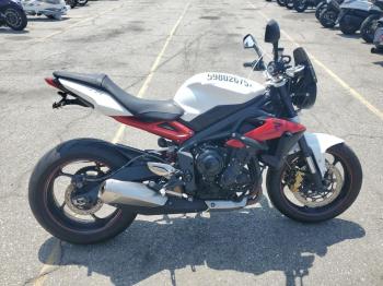  Salvage Triumph Motorcycle Street