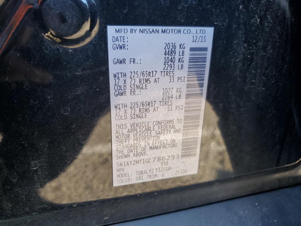 Nissan Rogue S Image 12