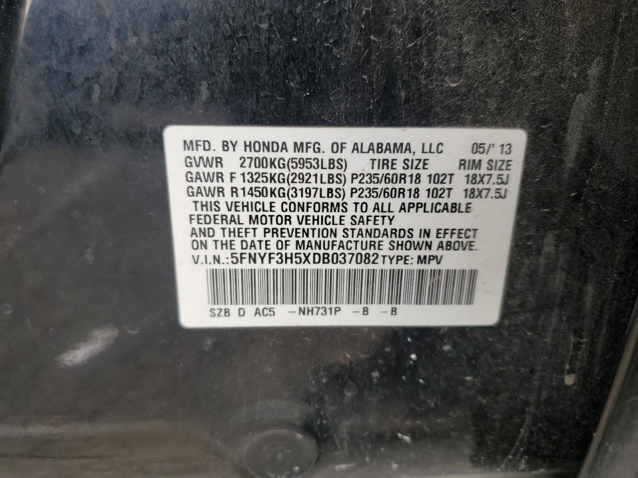 Honda Pilot Exl Image 3