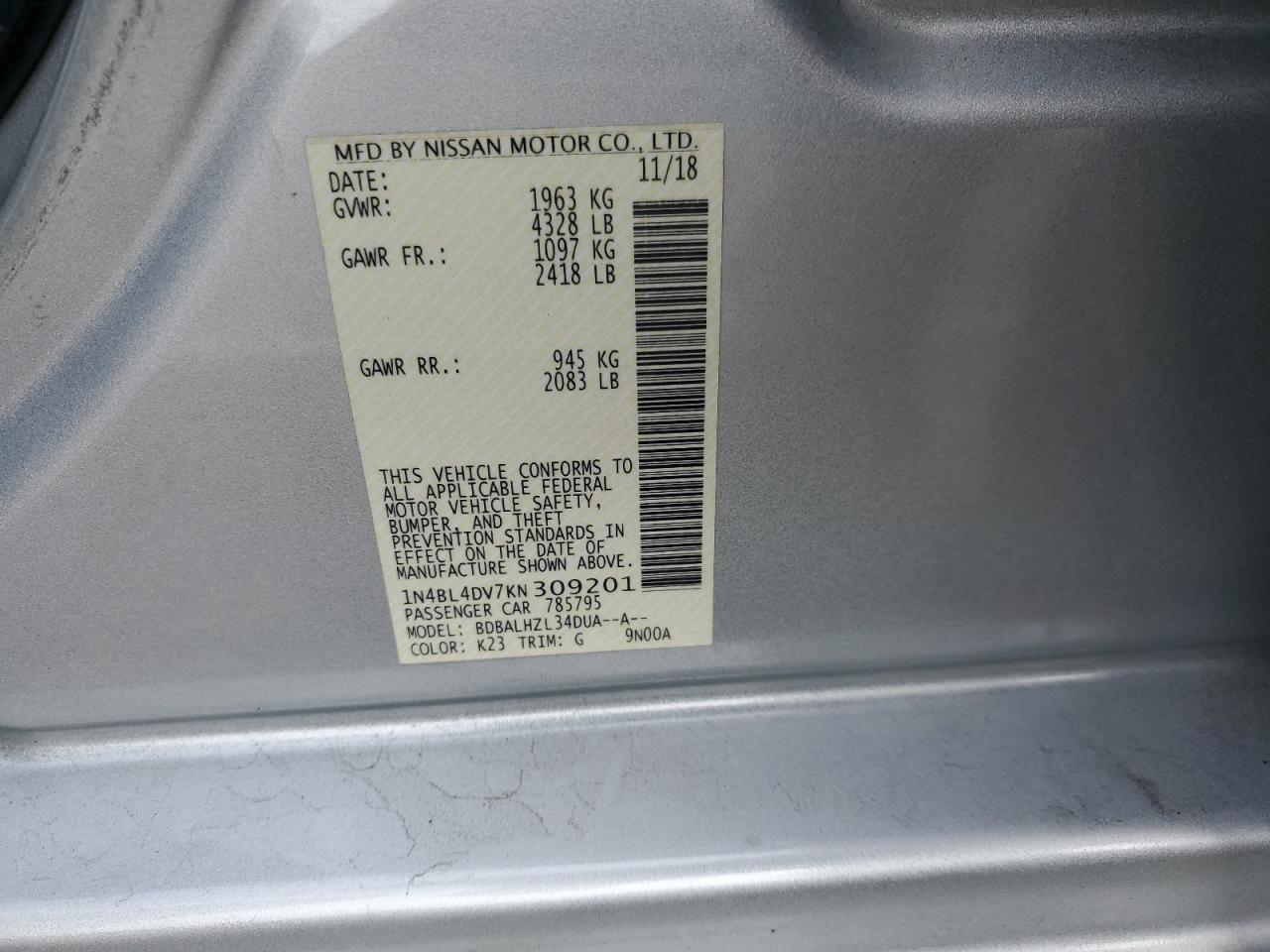 Nissan Altima Sv Image 4