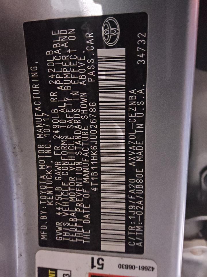 Toyota Camry L Image 3