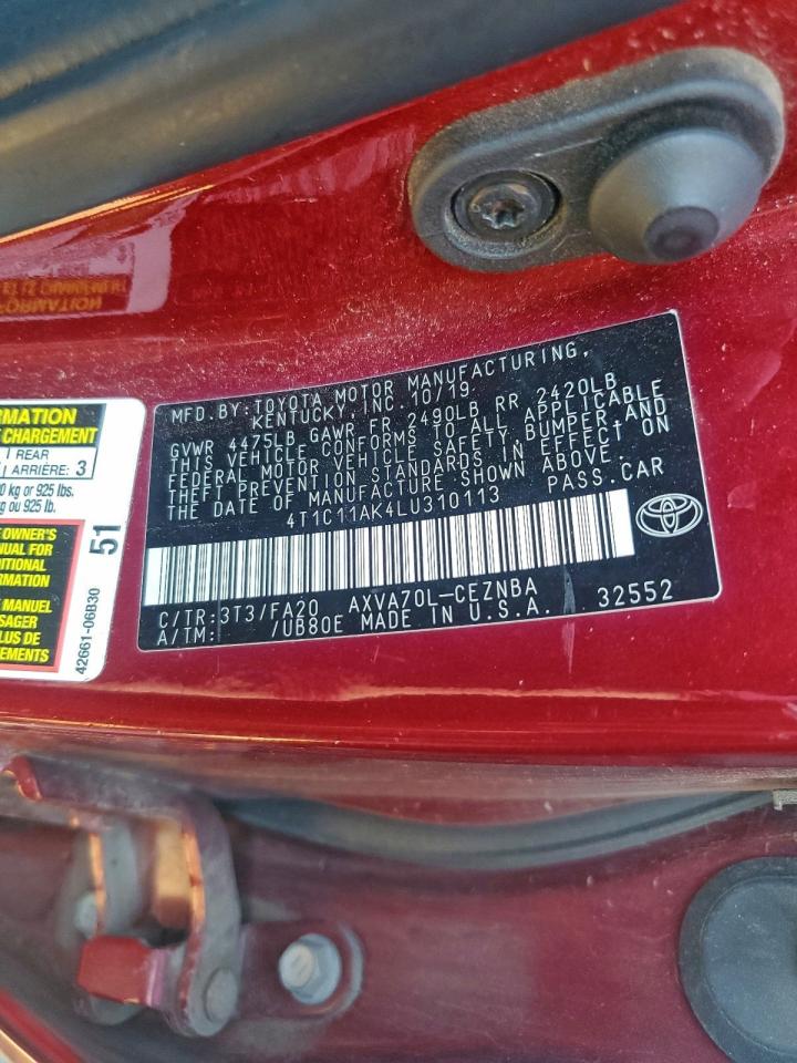 Toyota Camry Le Image 8