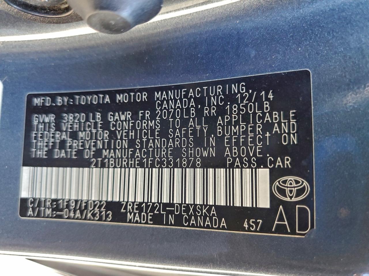 Toyota Corolla L Image 9