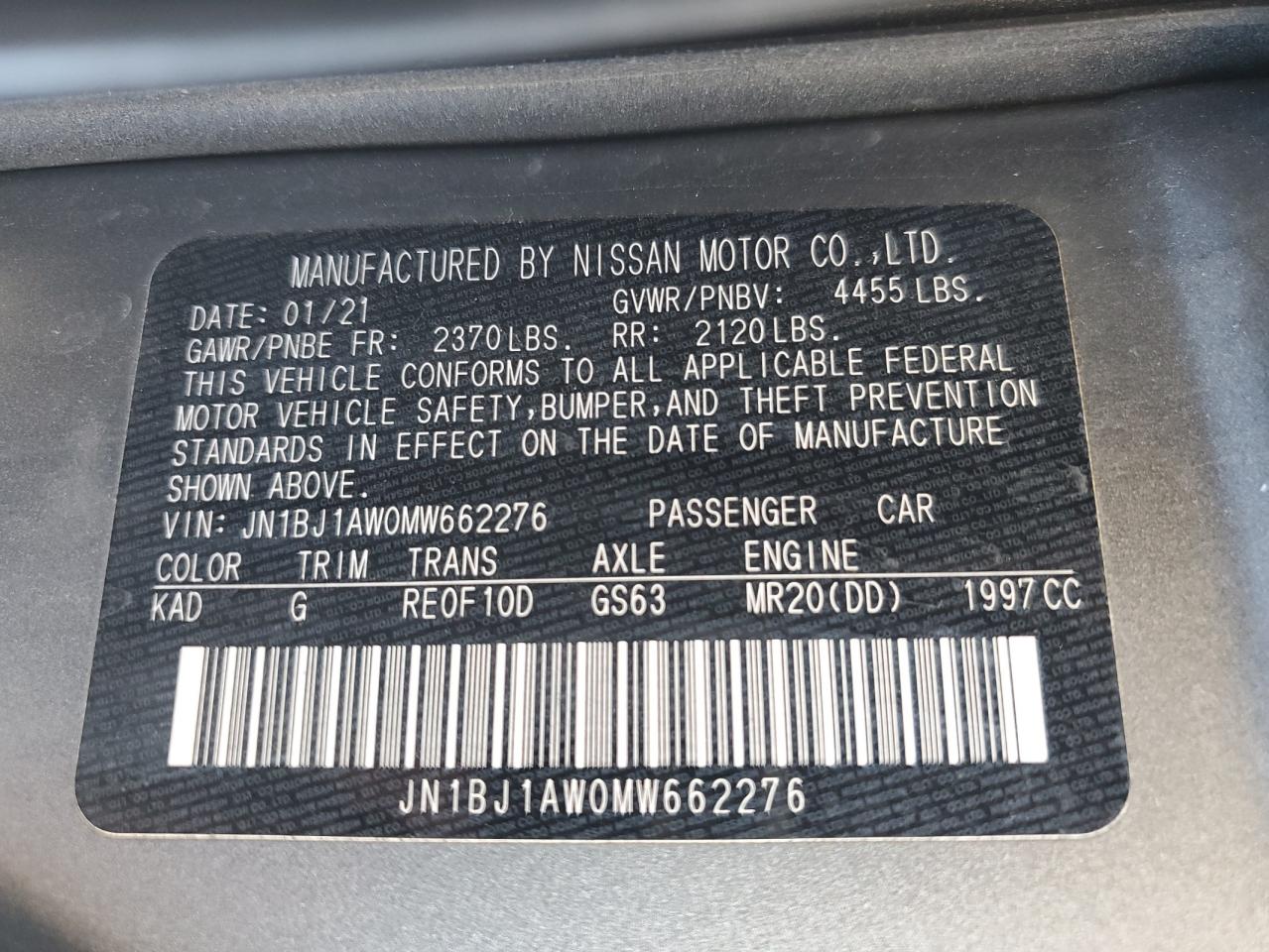 Nissan Rogue S Image 11