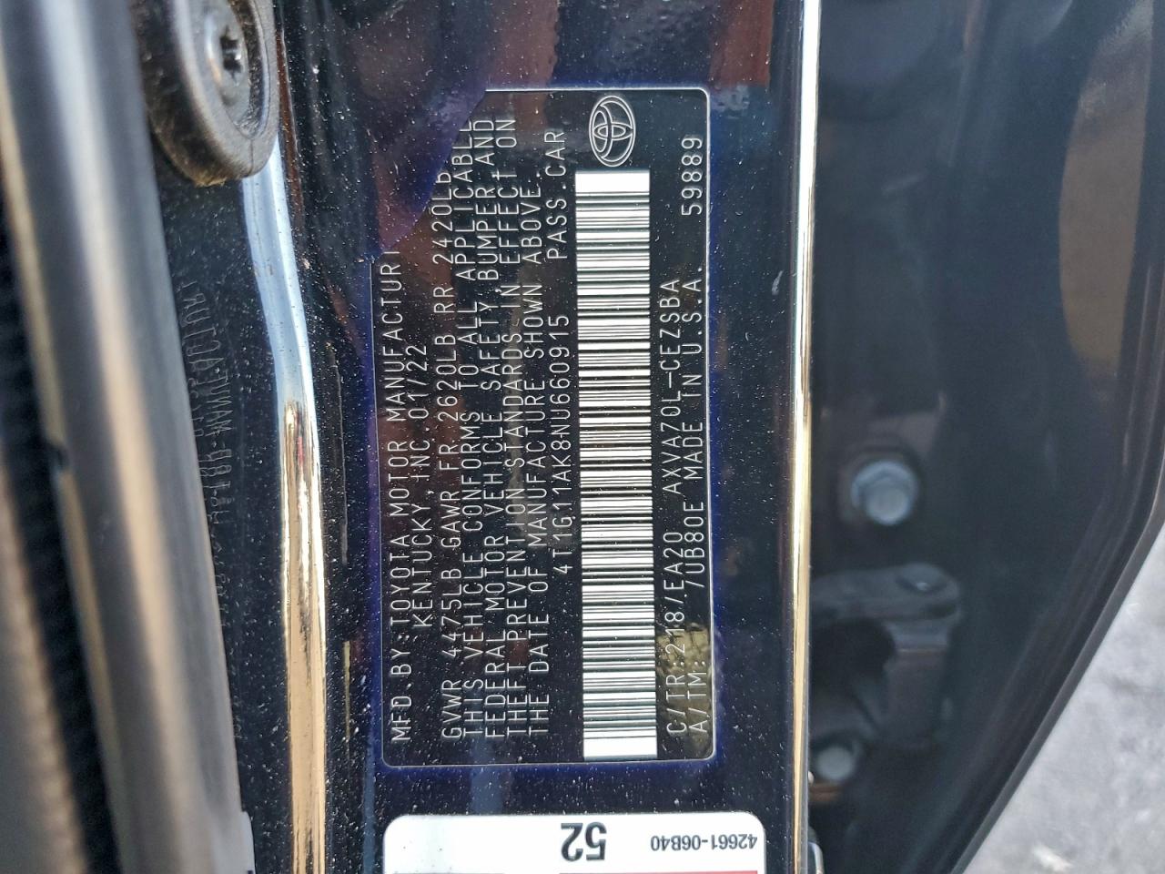 Toyota Camry Se Image 11