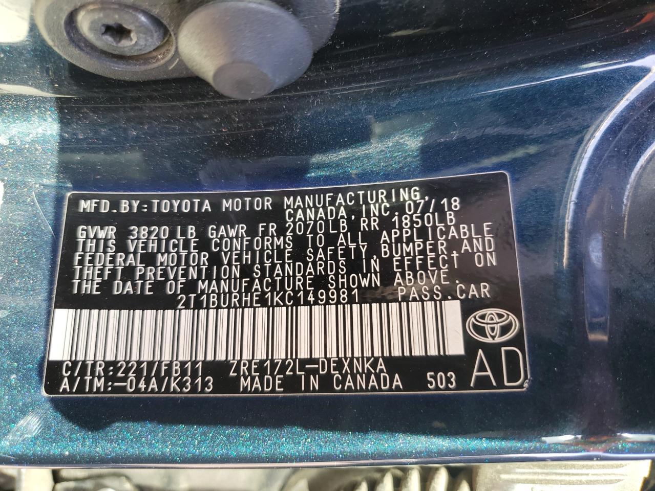 Toyota Corolla L Image 11