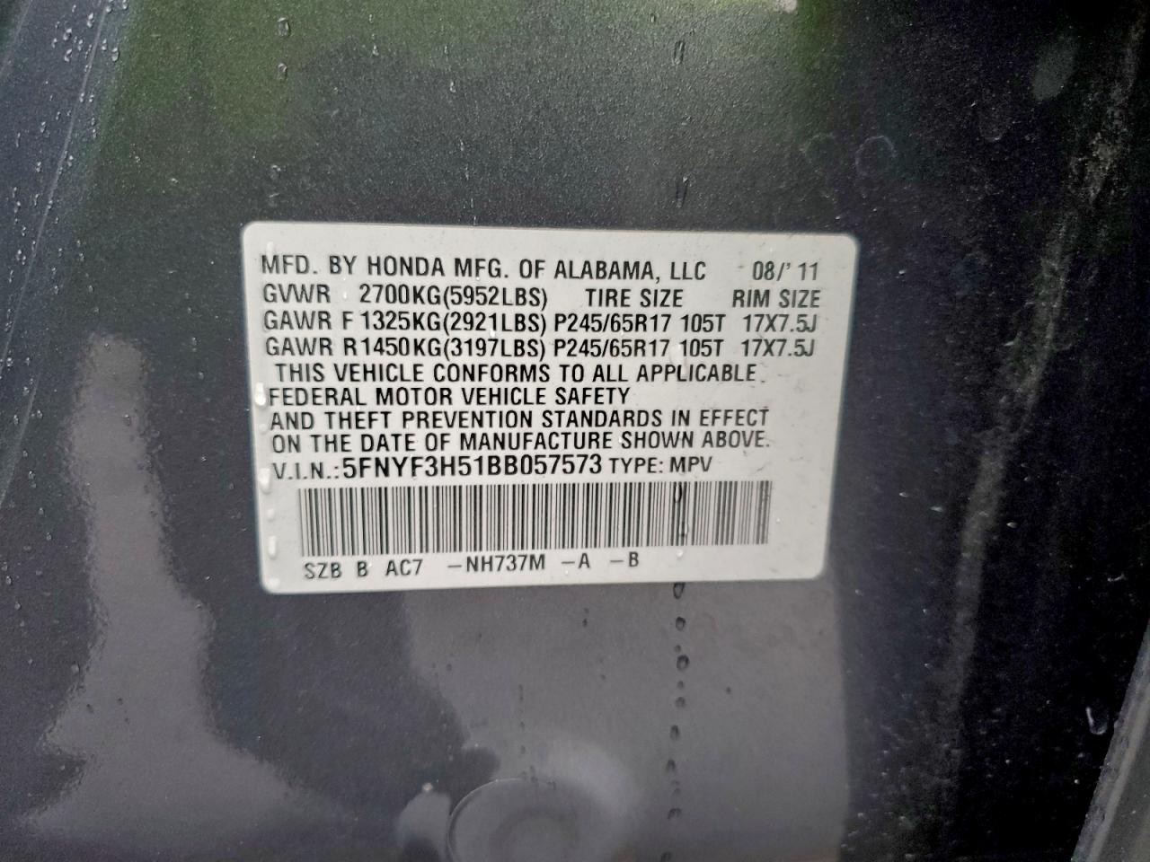 Honda Pilot Exl Image 13