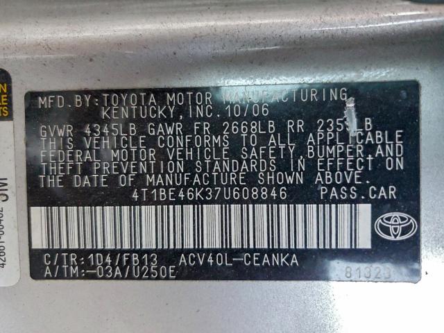 Toyota Camry Ce Image 9