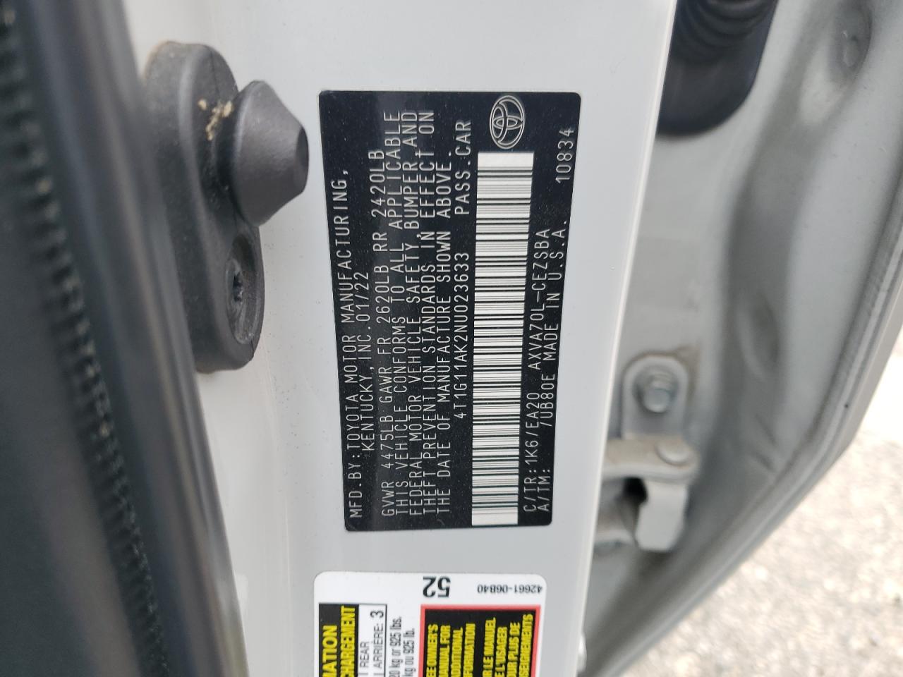 Toyota Camry Se Image 9