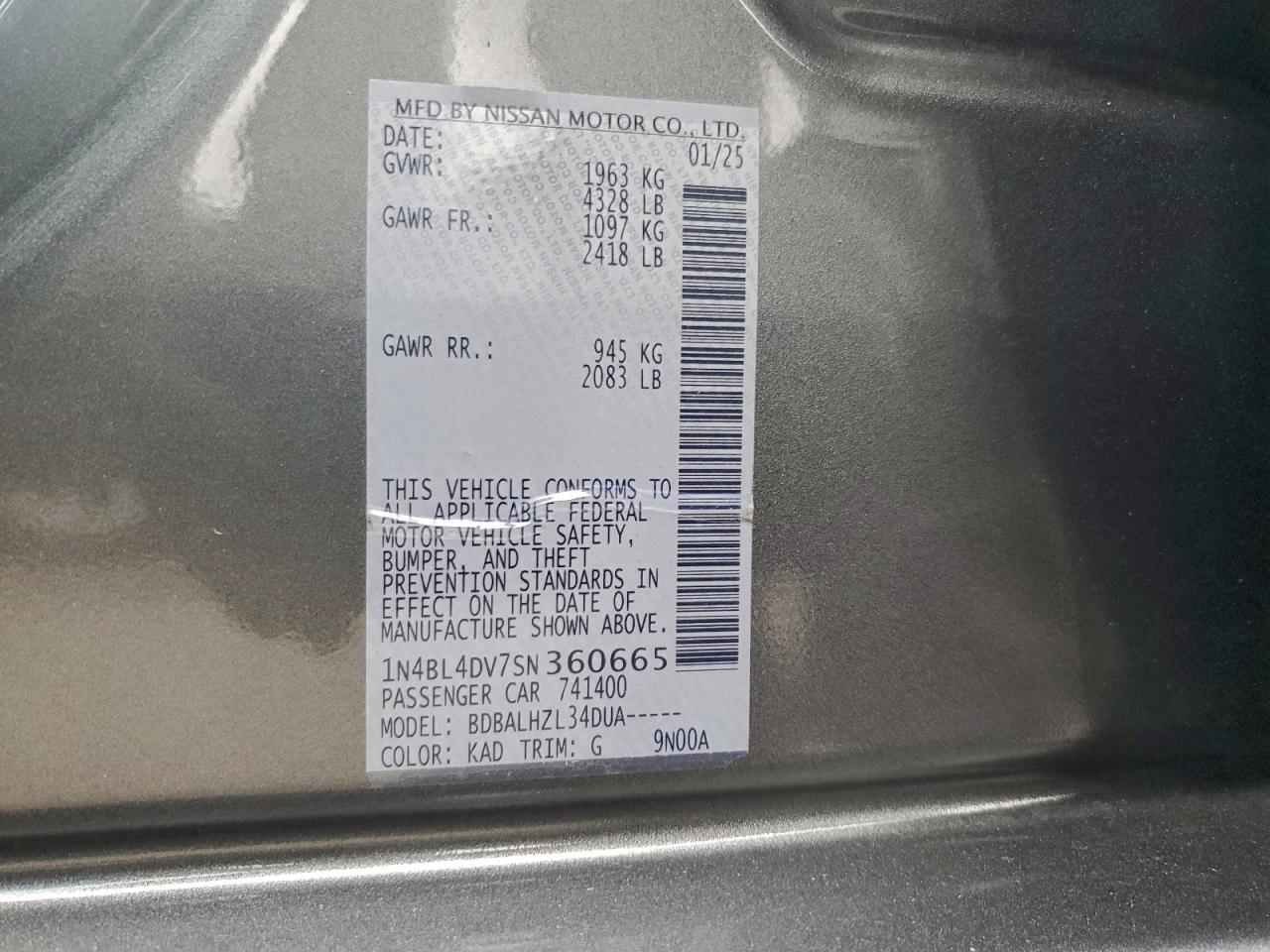 Nissan Altima Sv Image 6