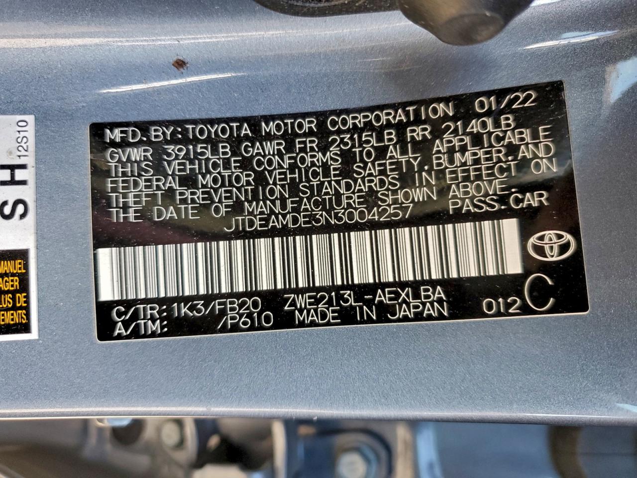 Toyota Corolla Le Image 7